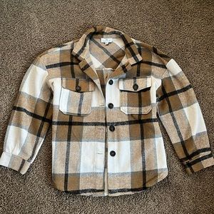 Checkered flannel jacket